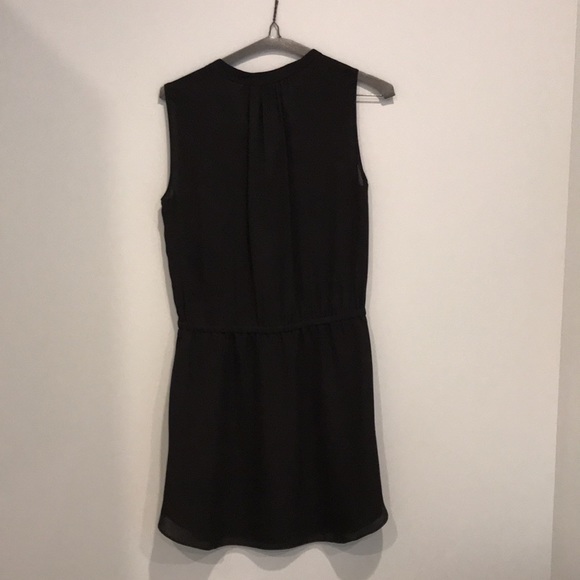 Silk mini dress with waist tie detailing - Picture 2 of 3